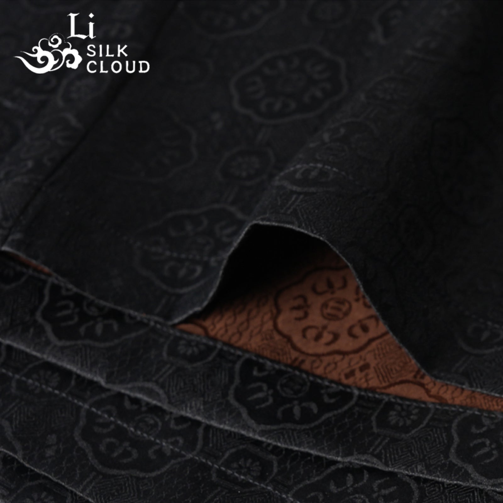Trousers - Oriental Style, Lightweight Breathable, Classic Chinese Guangdong Black Pearl Gambiered Guangdong Gauze xiangyunsha