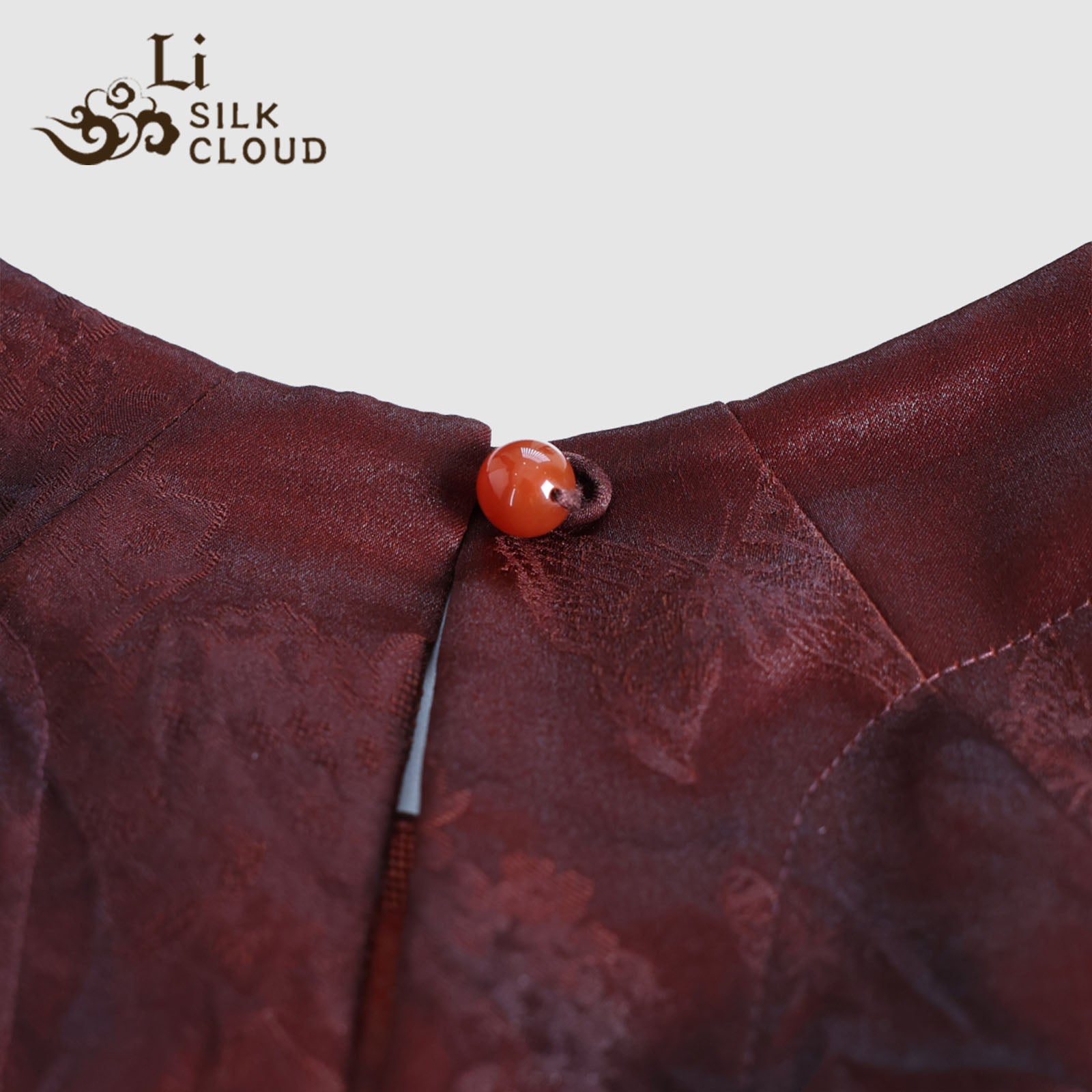 Short-Sleeve Top - Elegant Oriental Silk Blouse, Comfortable Daily Guangdong Black Pearl Gambiered Guangdong Gauze xiangyunsha