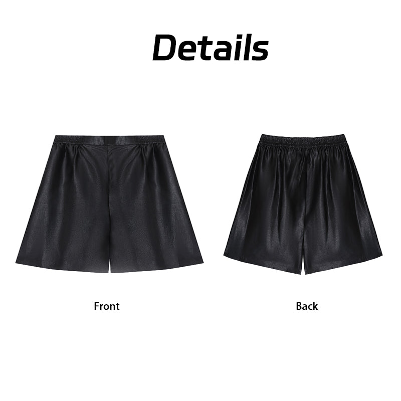 Xiangyunsha Chinese Silk Shorts 3D Cut | hidden PocketslSlim & Breathe Guangdong Black Pearl GambieredGuangdong Gauze xiangyunsha Soft Gold