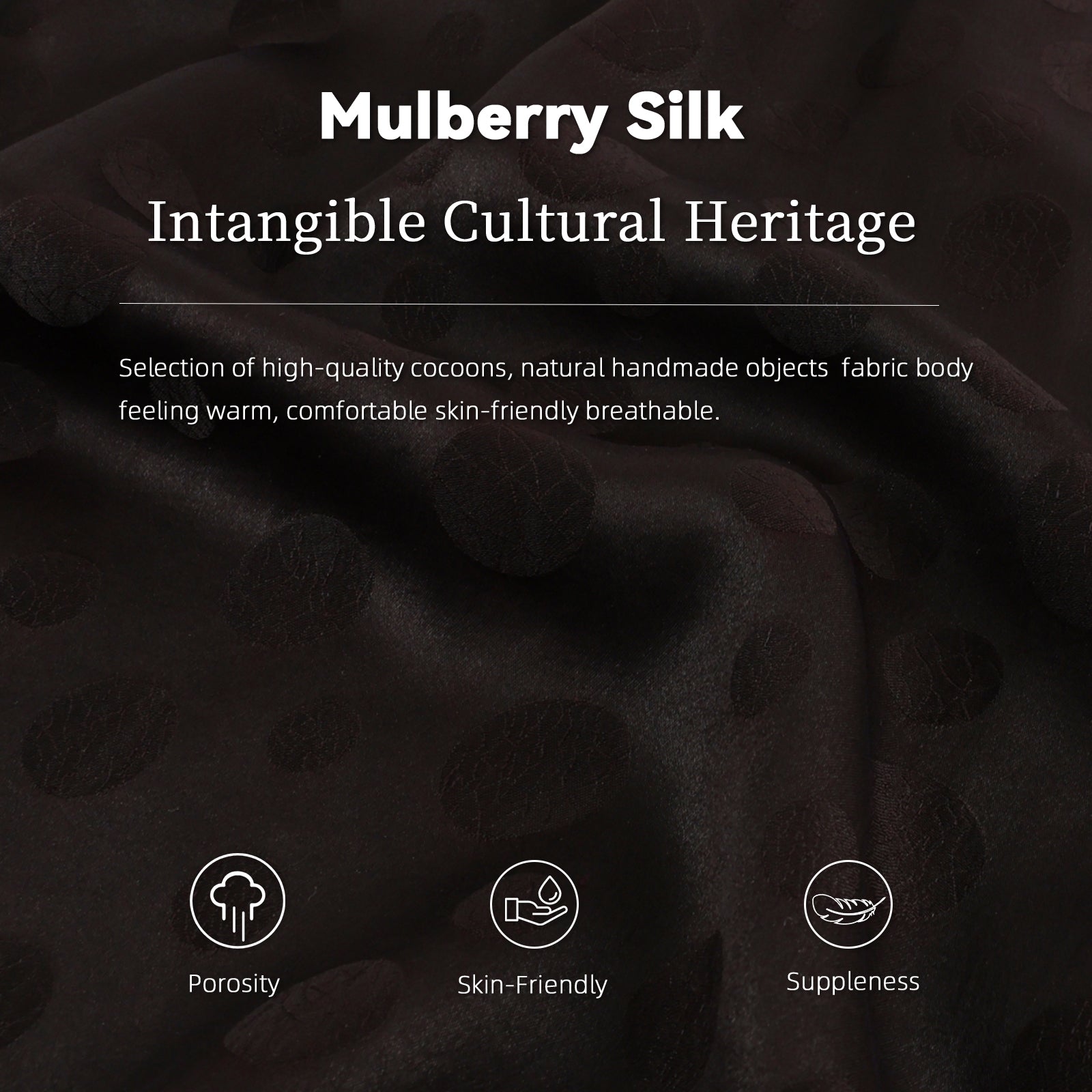 Xiangyunsha Skirt . Vintage Silhouette Guangdong Black Pearl Gambiered Guangdong Gauze xiangyunsha