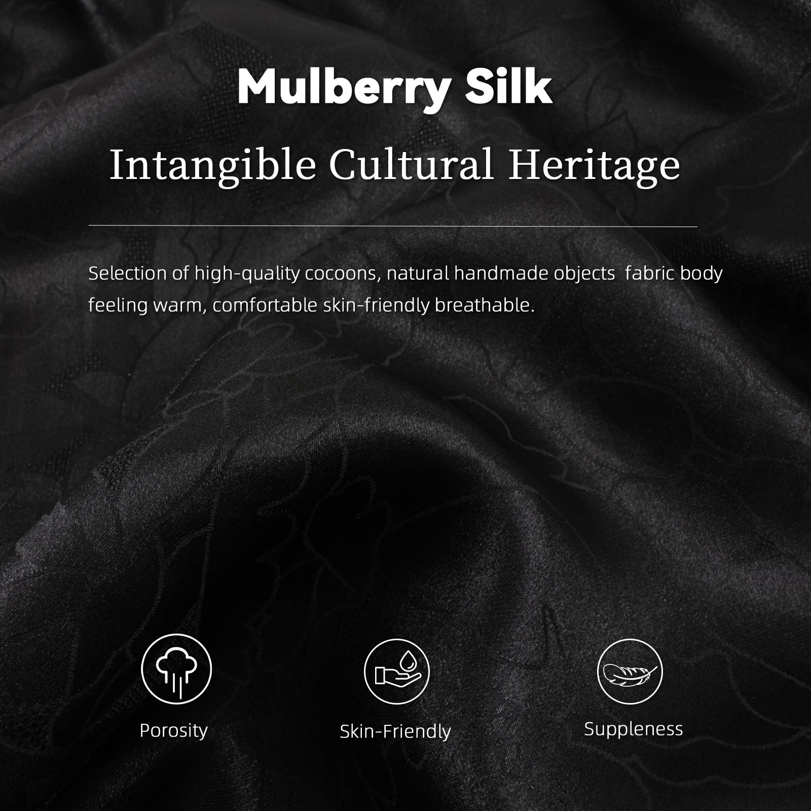 Pants, Silk Blend, Windproof & Non-Stuffy, Top Choice for Early Autumn Commute Guangdong Black Pearl Gambiered Guangdong Gauze xiangyunsha