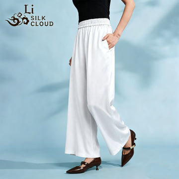 Pants, Natural Tuberose Dye, Slimming & Leg-Lengthening Guangdong Black Pearl Gambiered Guangdong Gauze xiangyunsha