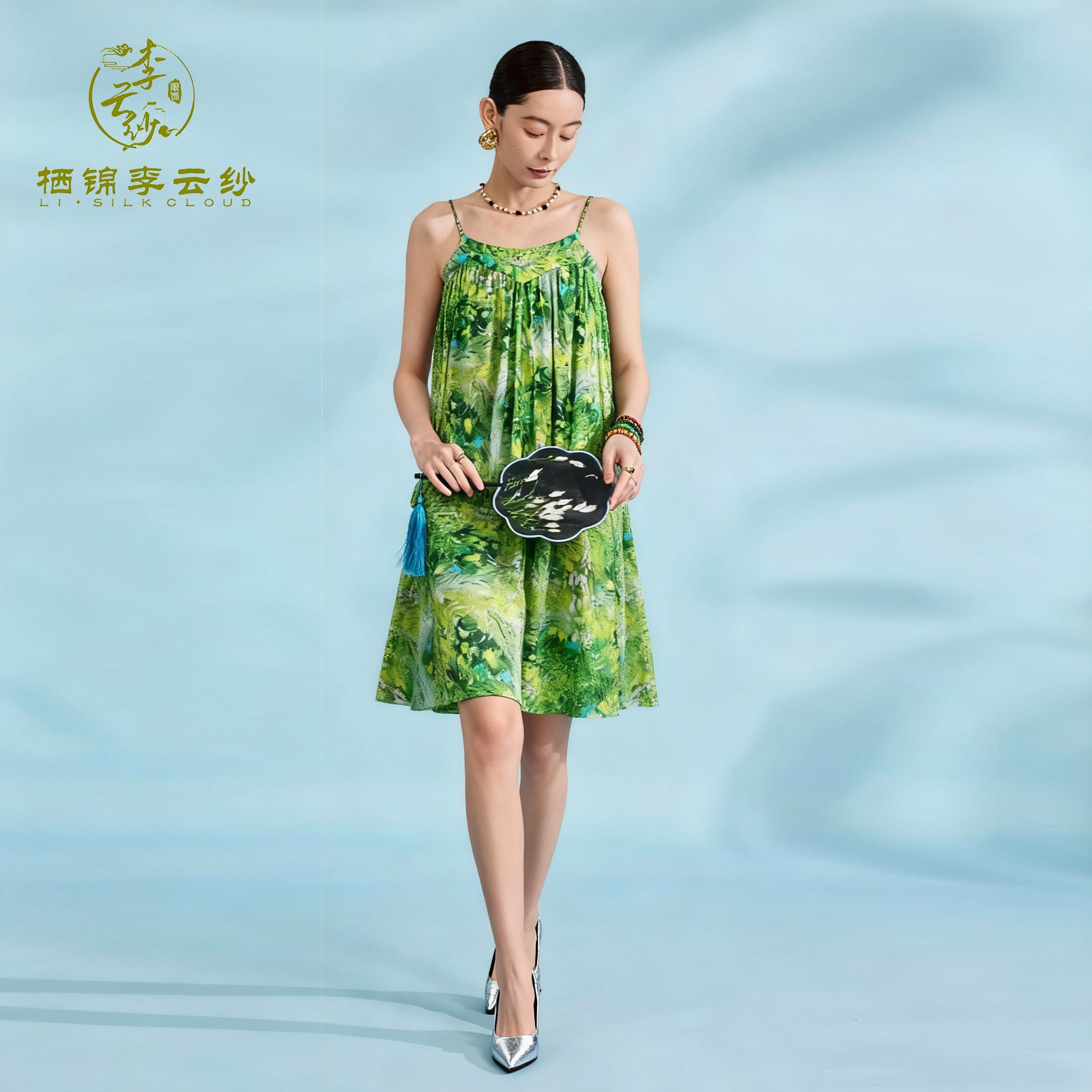 Slip Dress, Silk Texture, Adds Premium Layers with Jackets Guangdong Black Pearl Gambiered Guangdong Gauze xiangyunsha