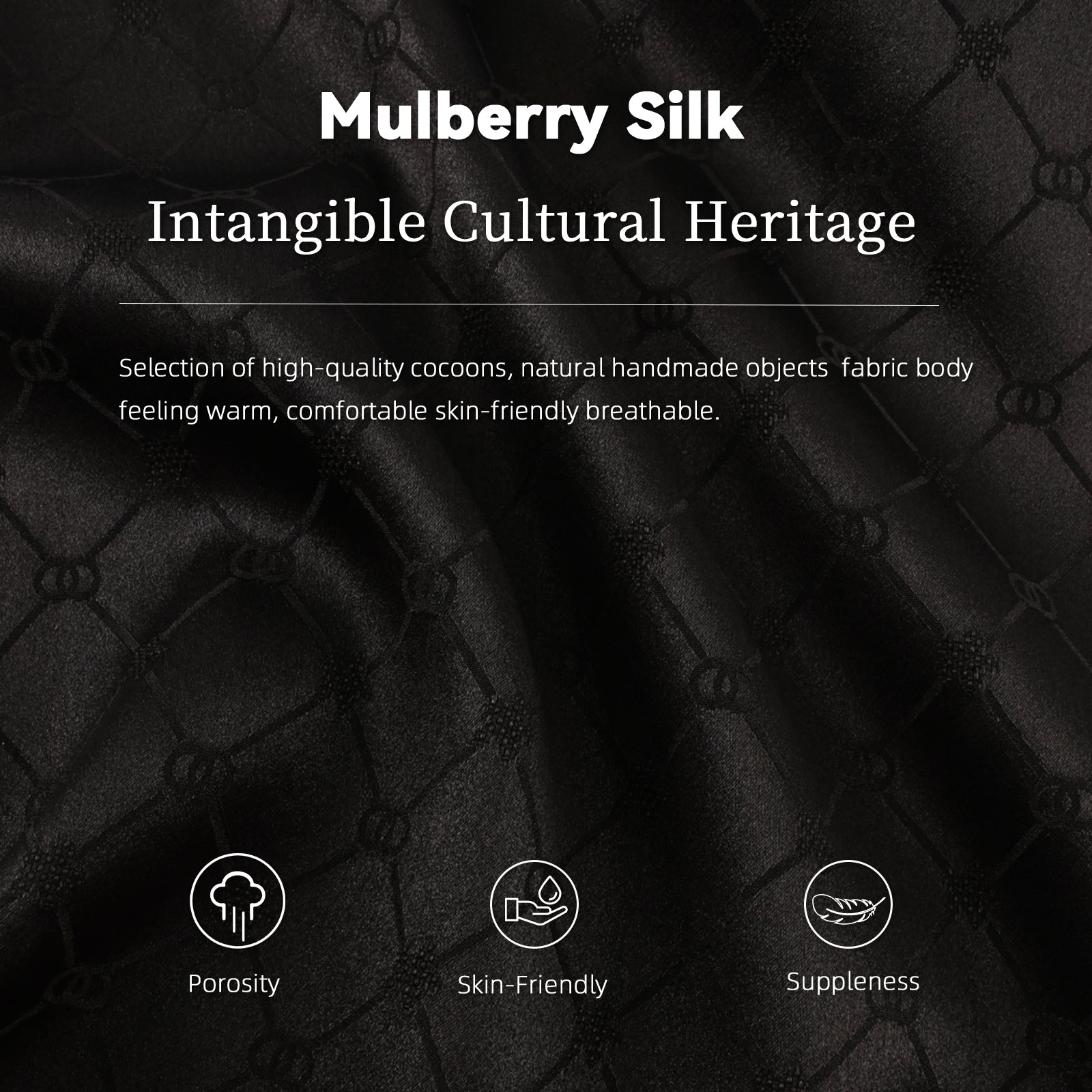 Pants, Silk Blend, Windproof & Non-Stuffy, Top Choice for Early Autumn Commute Guangdong Black Pearl Gambiered Guangdong Gauze xiangyunsha