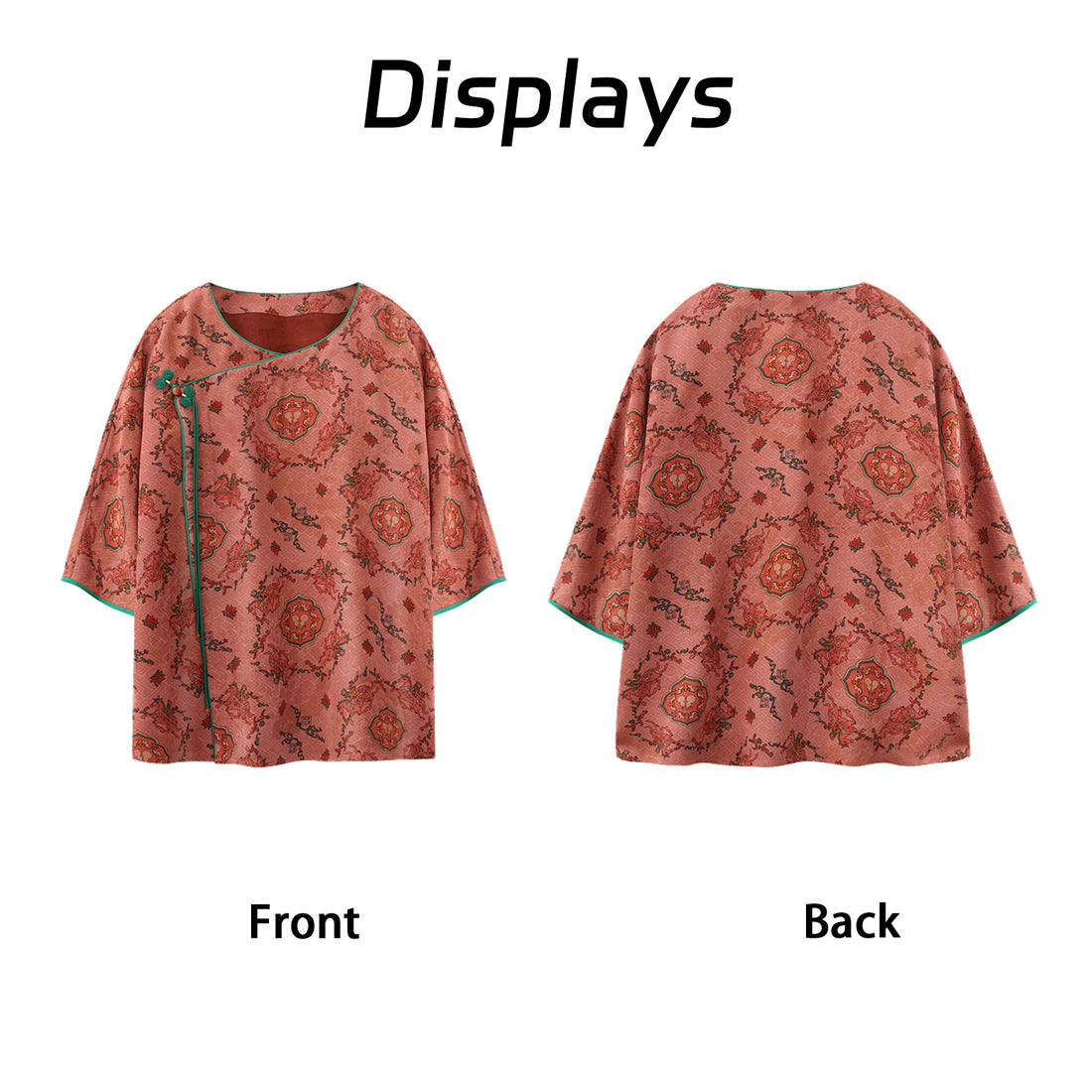 Top, Silk Texture, Dual-Use for Commute & Leisure Guangdong Black Pearl Gambiered Guangdong Gauze xiangyunsha