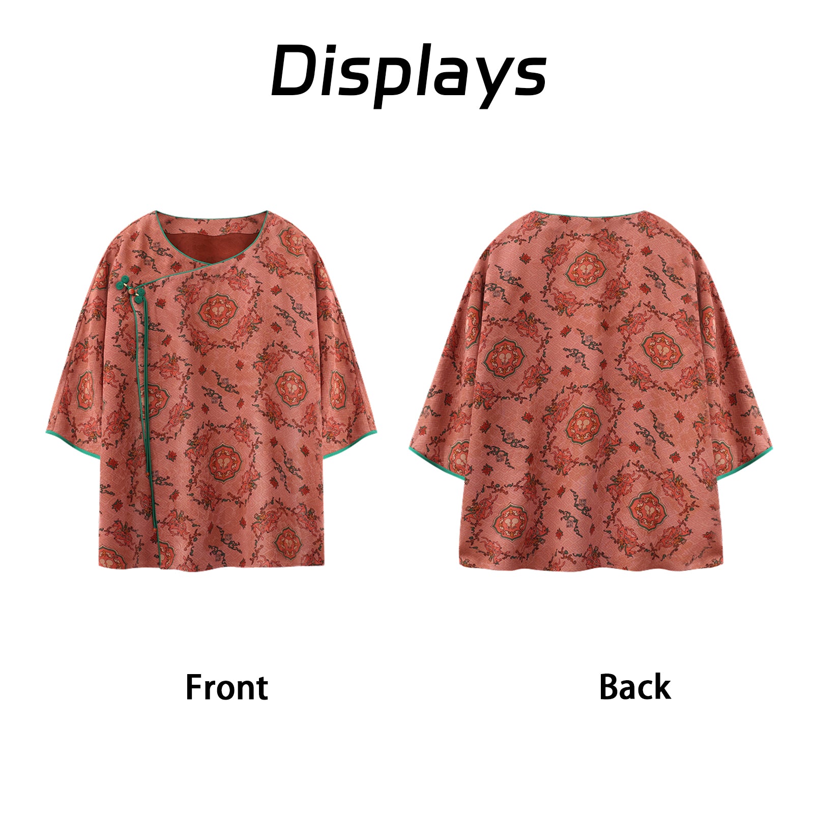 Top, Silk Texture, Dual-Use for Commute & Leisure Guangdong Black Pearl Gambiered Guangdong Gauze xiangyunsha