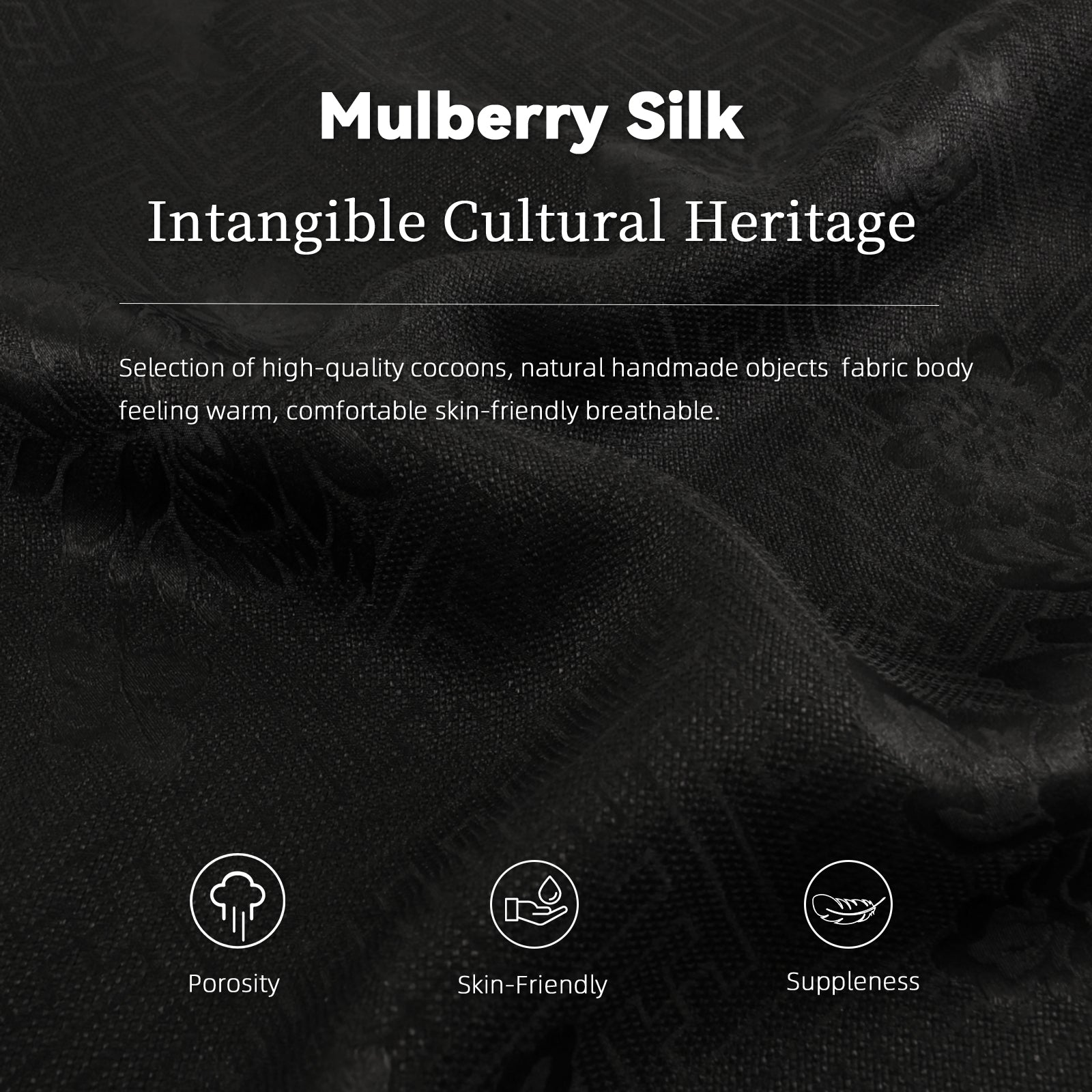 Pants, Silk Blend, Windproof & Non-Stuffy, Top Choice for Early Autumn Commute Guangdong Black Pearl Gambiered Guangdong Gauze xiangyunsha