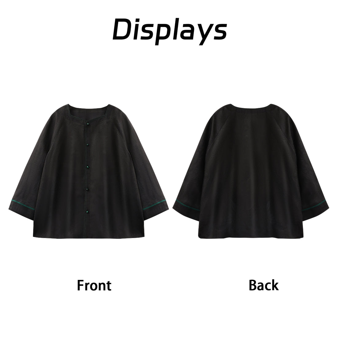 Top, Natural Tuberose Dye, Retro & Elegant Guangdong Black Pearl Gambiered Guangdong Gauze xiangyunsha