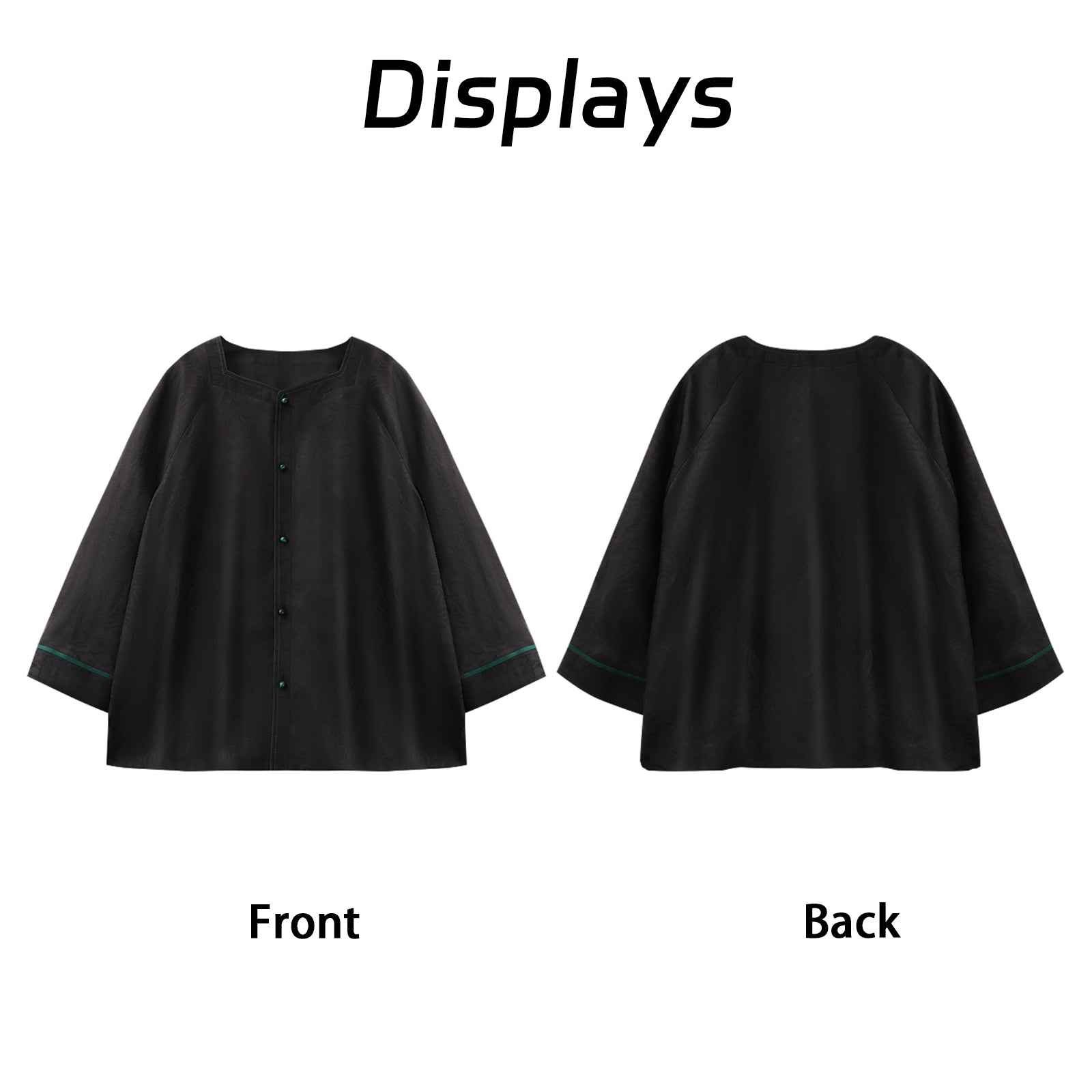 Top, Natural Tuberose Dye, Retro & Elegant Guangdong Black Pearl Gambiered Guangdong Gauze xiangyunsha