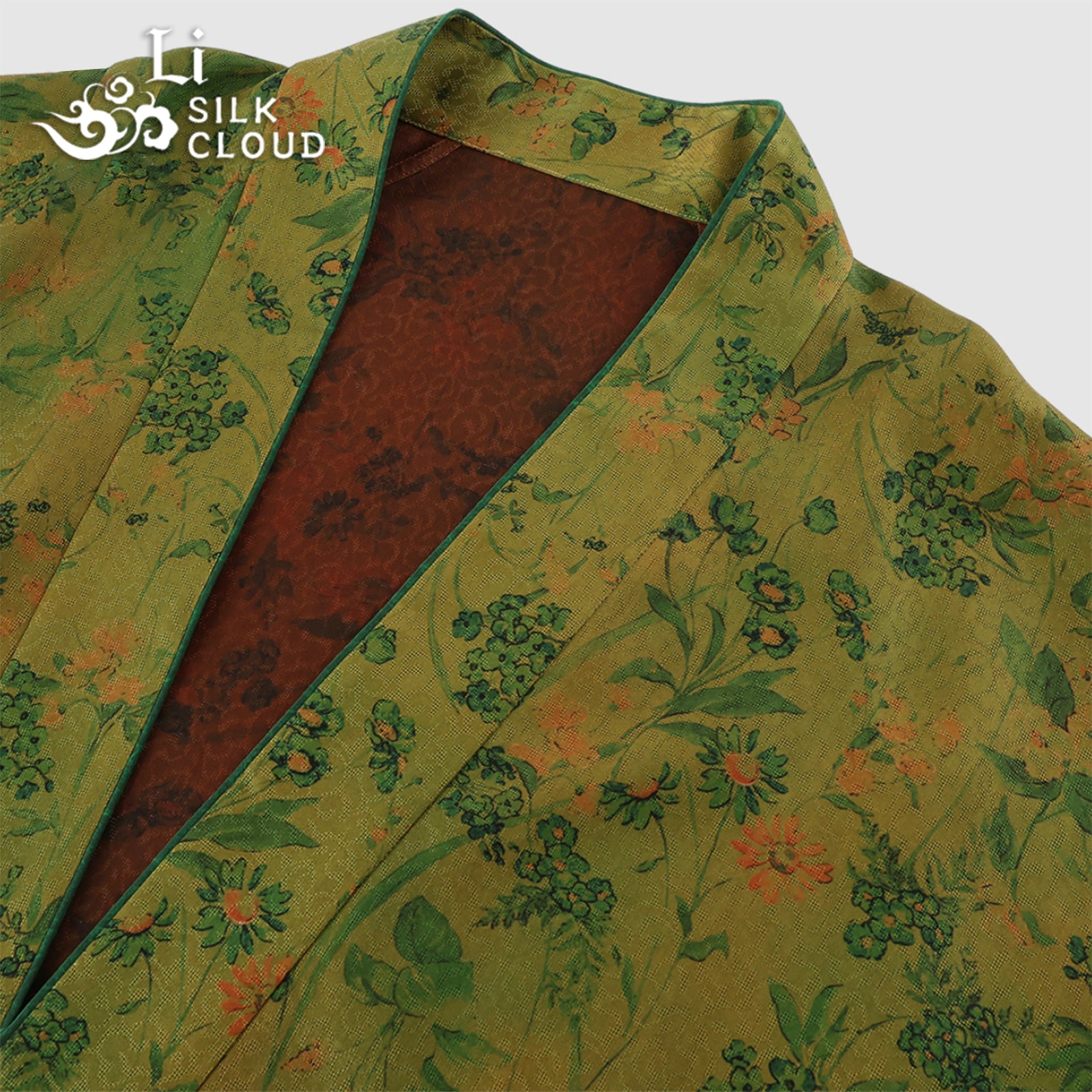 Jacket, Silk Texture, Dual-Use for Work & Leisure Guangdong Black Pearl Gambiered Guangdong Gauze xiangyunsha