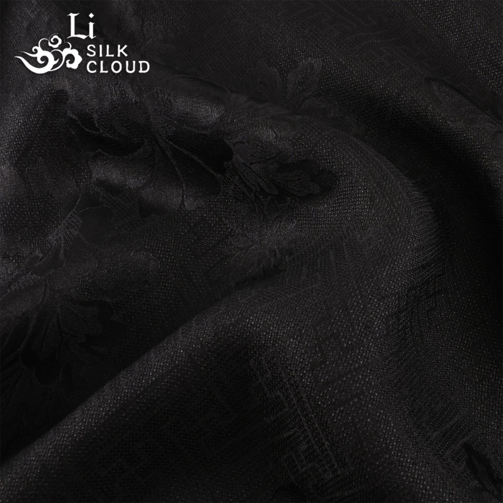 Dress, Silk Texture, Dual-Use for Work & Dates Guangdong Black Pearl Gambiered Guangdong Gauze xiangyunsha