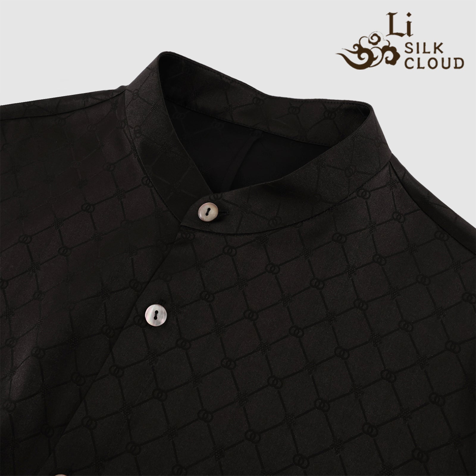 Top, Natural Tuberose Dye, Retro & Elegant Guangdong Black Pearl Gambiered Guangdong Gauze xiangyunsha