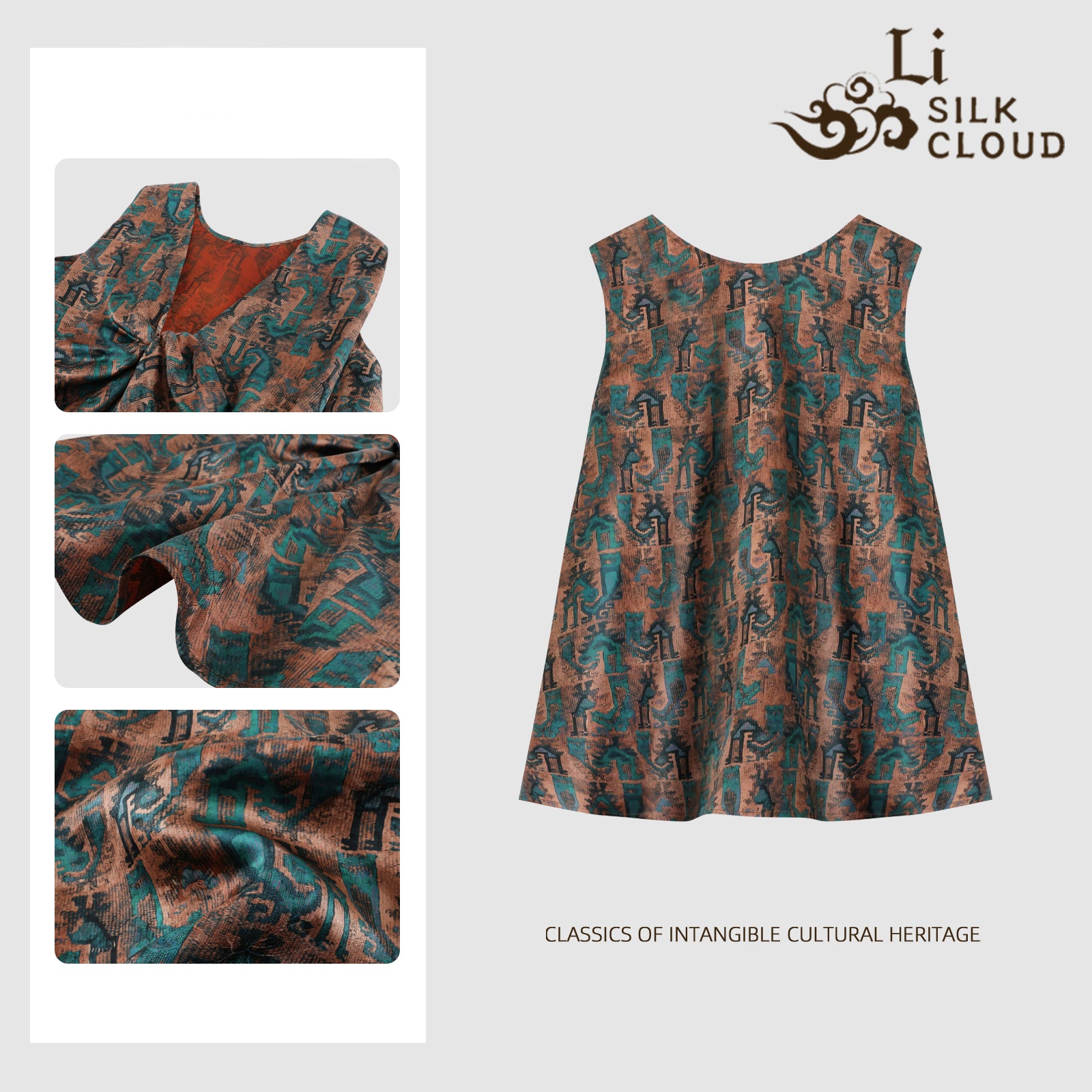 Vest, Neat Cutting, Slimming & Highlights Waistline, Looks Elegant with Wide-Leg Pants Guangdong Black Pearl Gambiered Guangdong Gauze xiangyunsha