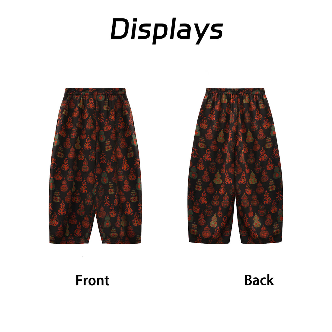 Pants, Natural Tuberose Dye, Slimming & Leg-Lengthening, Easy to Match with Tops Guangdong Black Pearl Gambiered Guangdong Gauze xiangyunsha