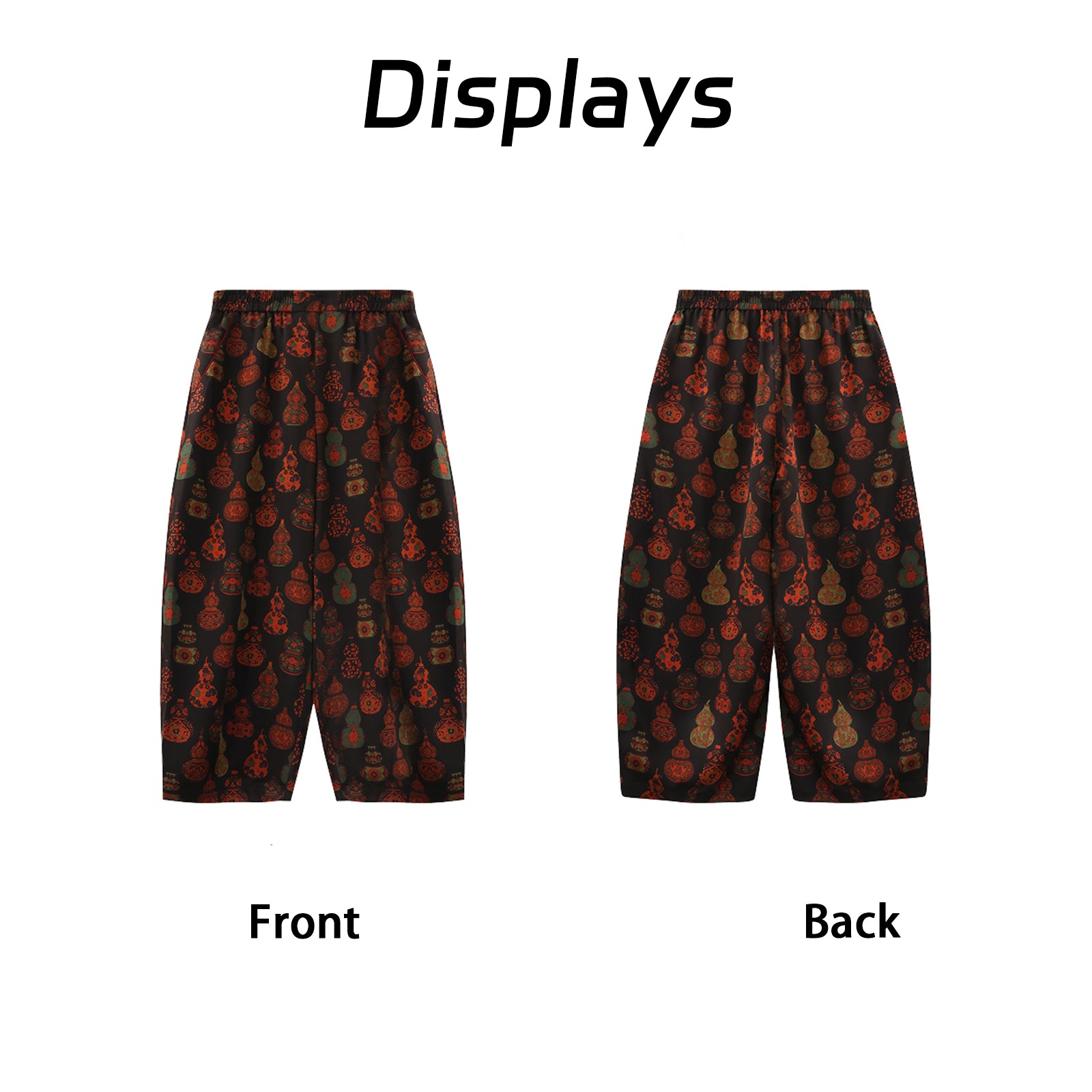 Pants, Natural Tuberose Dye, Slimming & Leg-Lengthening, Easy to Match with Tops Guangdong Black Pearl Gambiered Guangdong Gauze xiangyunsha