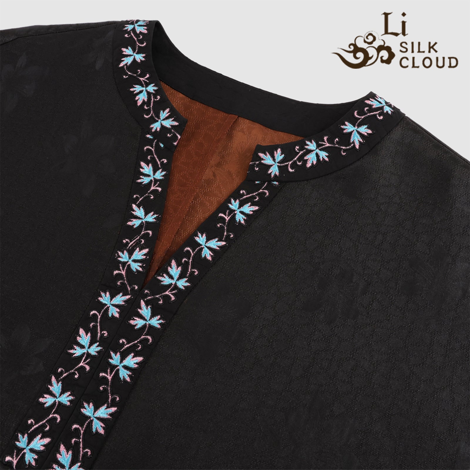 Top, Natural Tuberose Dye, Retro & Elegant Guangdong Black Pearl Gambiered Guangdong Gauze xiangyunsha