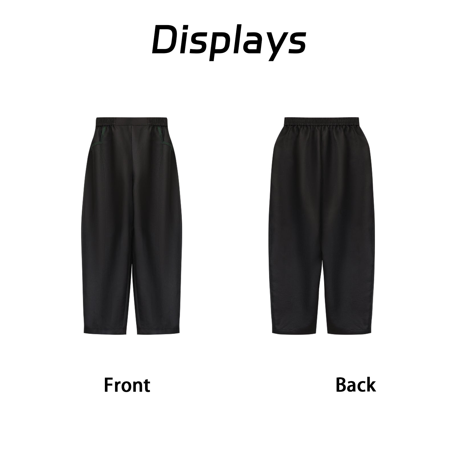 Pants, Plant-Dyed Eco-Fabric, Neat Cutting, Taller Look with Ankles Exposed in Early Autumn Guangdong Black Pearl Gambiered Guangdong Gauze xiangyunsha