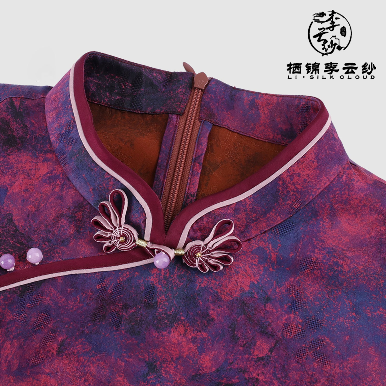 Dress, Neat Cutting, Retro Texture, No Bulk When Layered Under Coats in Late Autumn Guangdong Black Pearl Gambiered Guangdong Gauze xiangyunsha