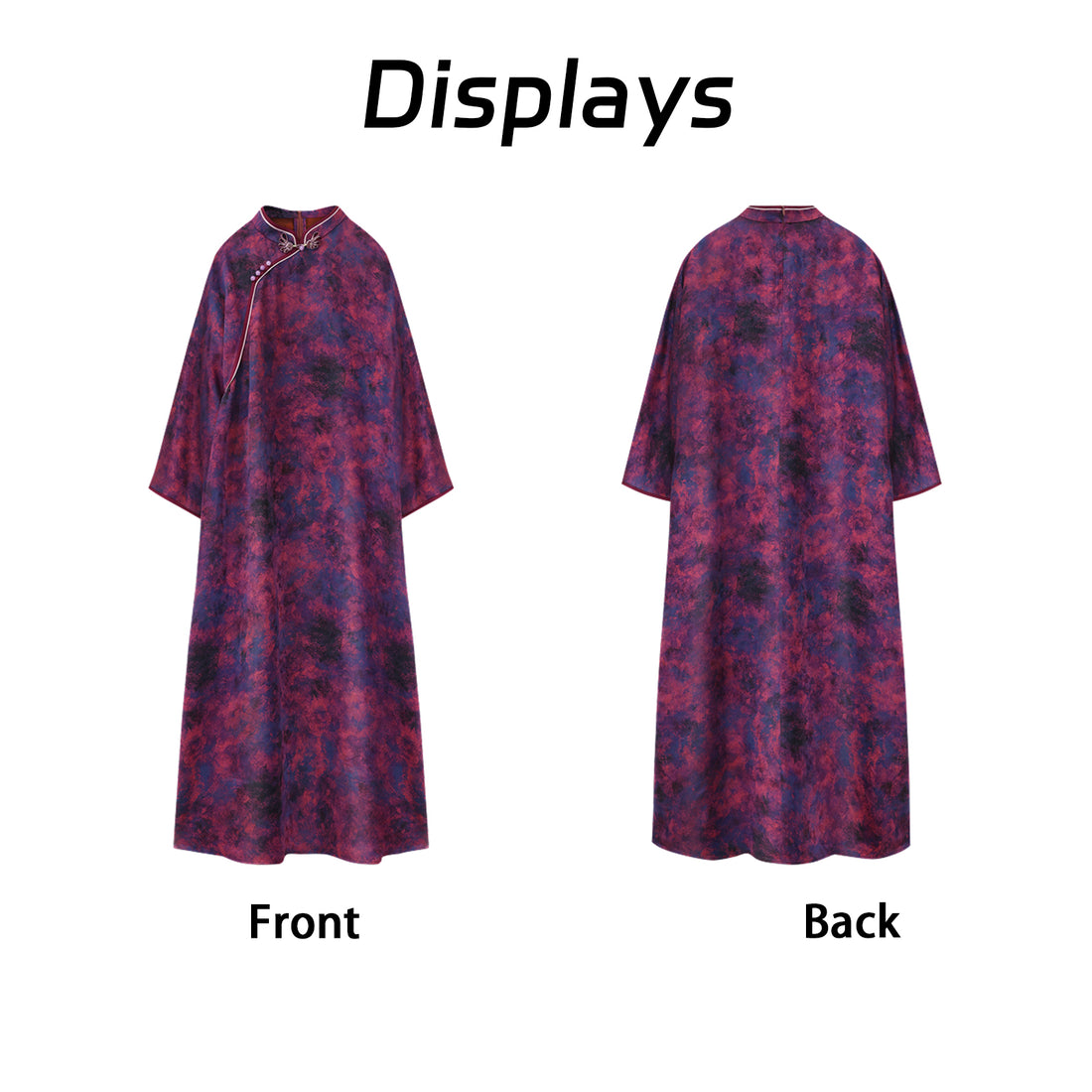 Dress, Neat Cutting, Retro Texture, No Bulk When Layered Under Coats in Late Autumn Guangdong Black Pearl Gambiered Guangdong Gauze xiangyunsha