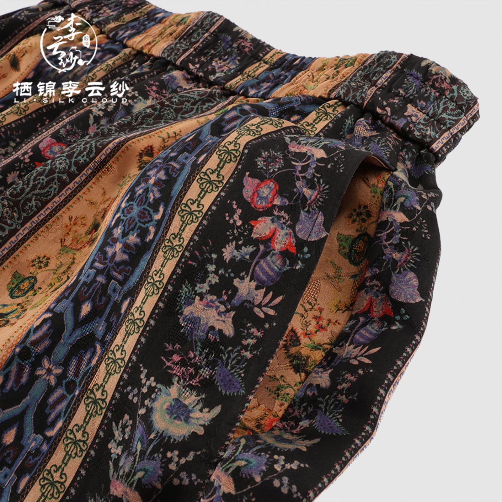 Pants, Natural Tuberose Dye, Slimming & Leg-Lengthening, Versatile with Any Top Guangdong Black Pearl Gambiered Guangdong Gauze xiangyunsha