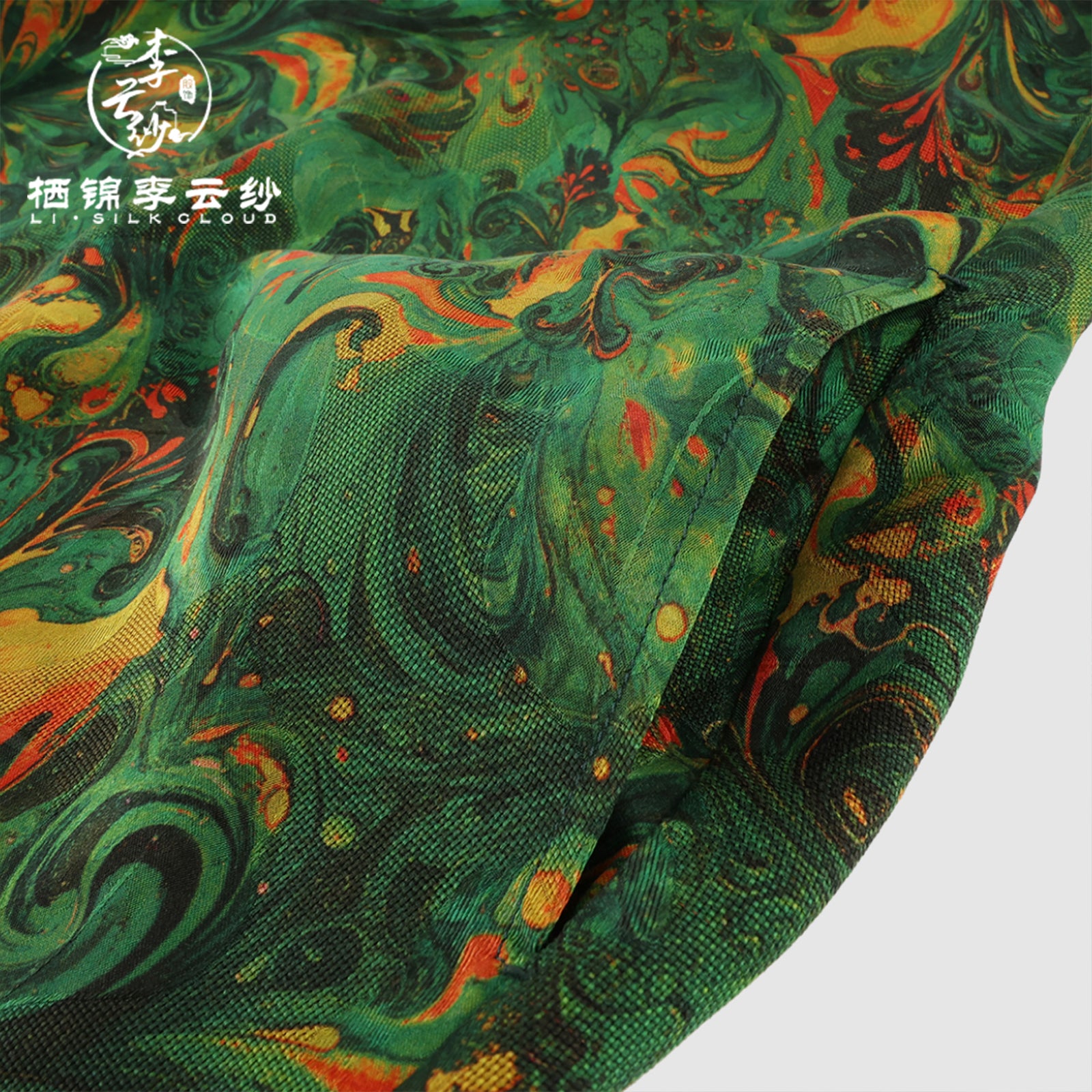 Dress, Natural Tuberose Dye, Retro Waist-Cinching for Elegance Guangdong Black Pearl Gambiered Guangdong Gauze xiangyunsha