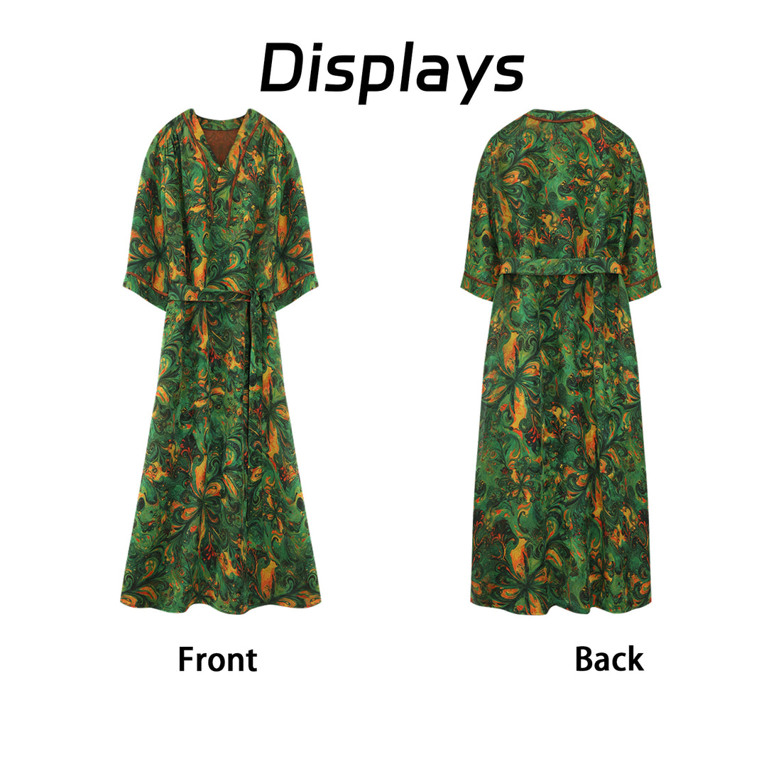 Dress, Natural Tuberose Dye, Retro Waist-Cinching for Elegance Guangdong Black Pearl Gambiered Guangdong Gauze xiangyunsha