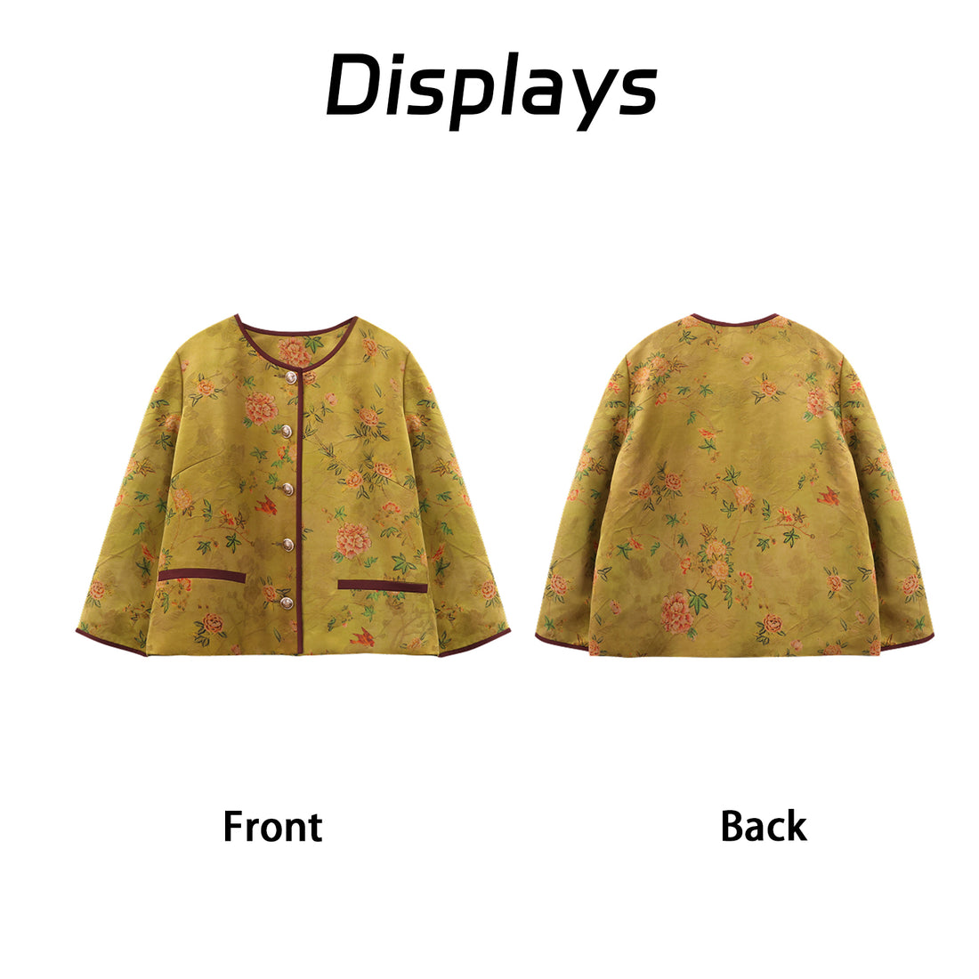 Jacket, Silk Blend, Windproof & Lightweight, Must-Have for Early Autumn Layering Guangdong Black Pearl Gambiered Guangdong Gauze xiangyunsha