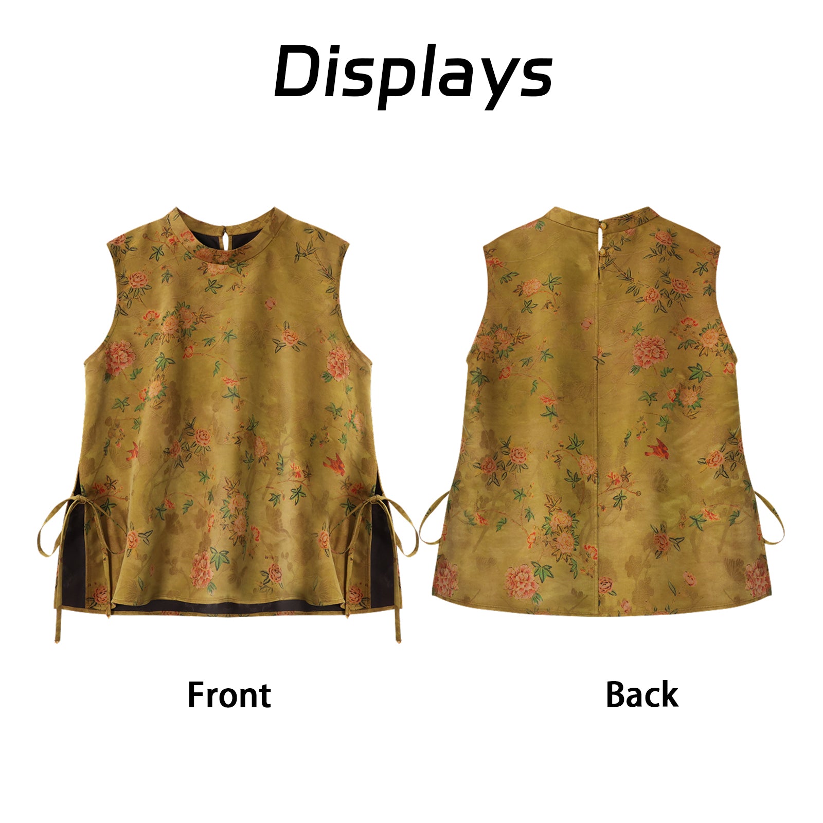 Vest, Ancient Sun-Drying Craft, Smooth & Skin-Friendly, Dual-Use for Work & Leisure, Easy to Guangdong Black Pearl Gambiered Guangdong Gauze xiangyunshaMatch