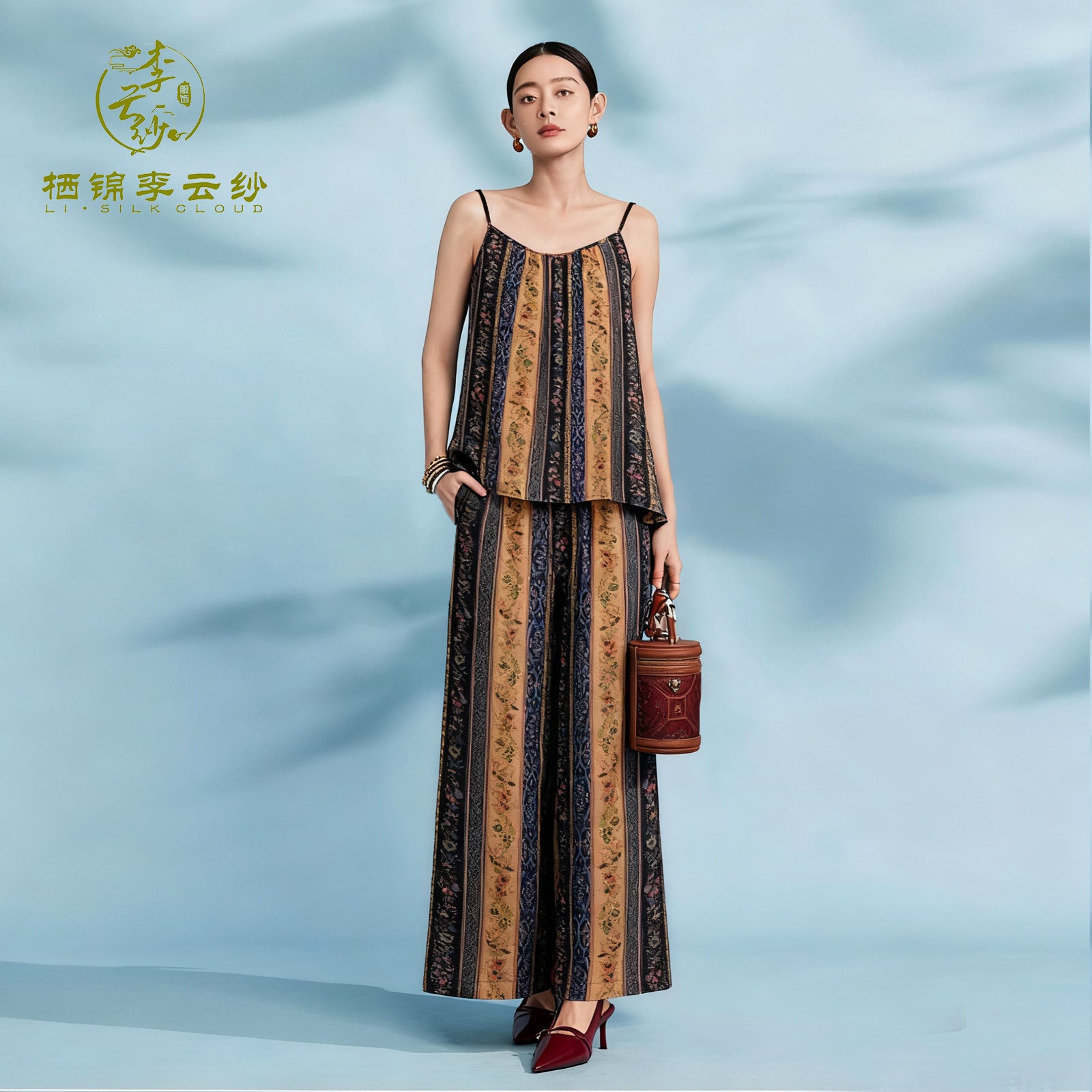 Top, Lightweight & Breathable, Wrinkle-Resistant & Easy-Care, No Bulk When Layered Under Coats in Late Autumn Guangdong Black Pearl Gambiered Guangdong Gauze xiangyunsha