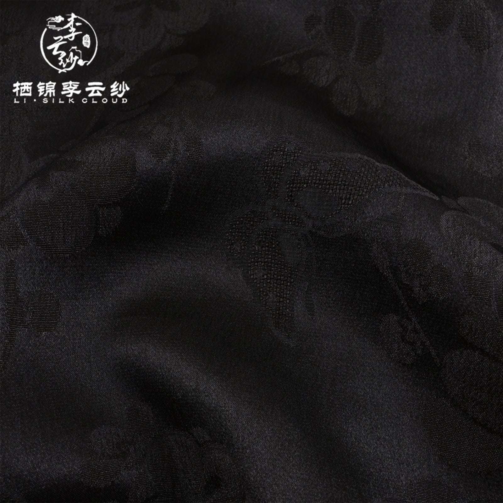 Xiangyunsha Chinese-style top · Handmade rope knotembellishment . Luxury Series  Guangdong Black Pearl Gambiered Guangdong Gauze xiangyunsha