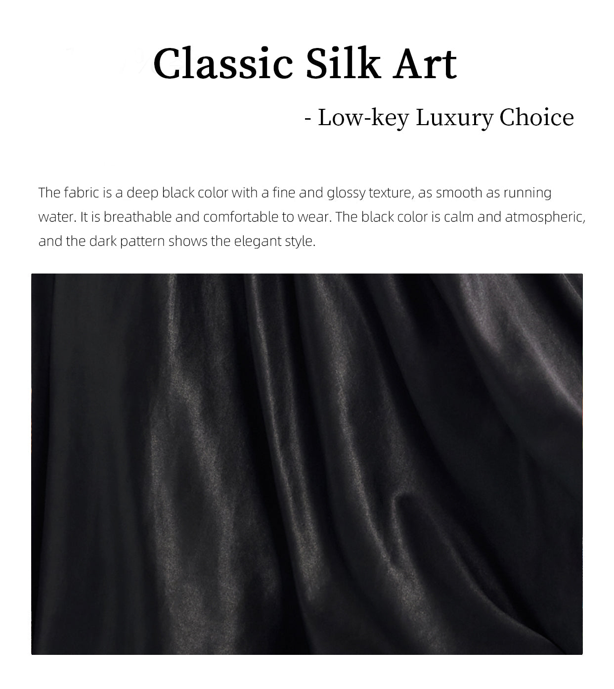Xiangyunsha Chinese Skirt lSerenity Premium | dignifiedand silky lGuangdong Black Pearl Gambiered GuangdongGauze xiangyunsha Soft Gold