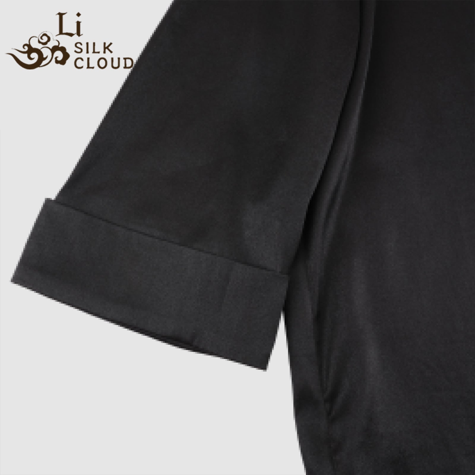 Xiangyunsha Minimalist Chinese Top lDesigner neckline lLuxe Silk Cloud-Like Guangdong Black Pearl GambieredGuangdong Gauze xiangyunsha Soft Gold