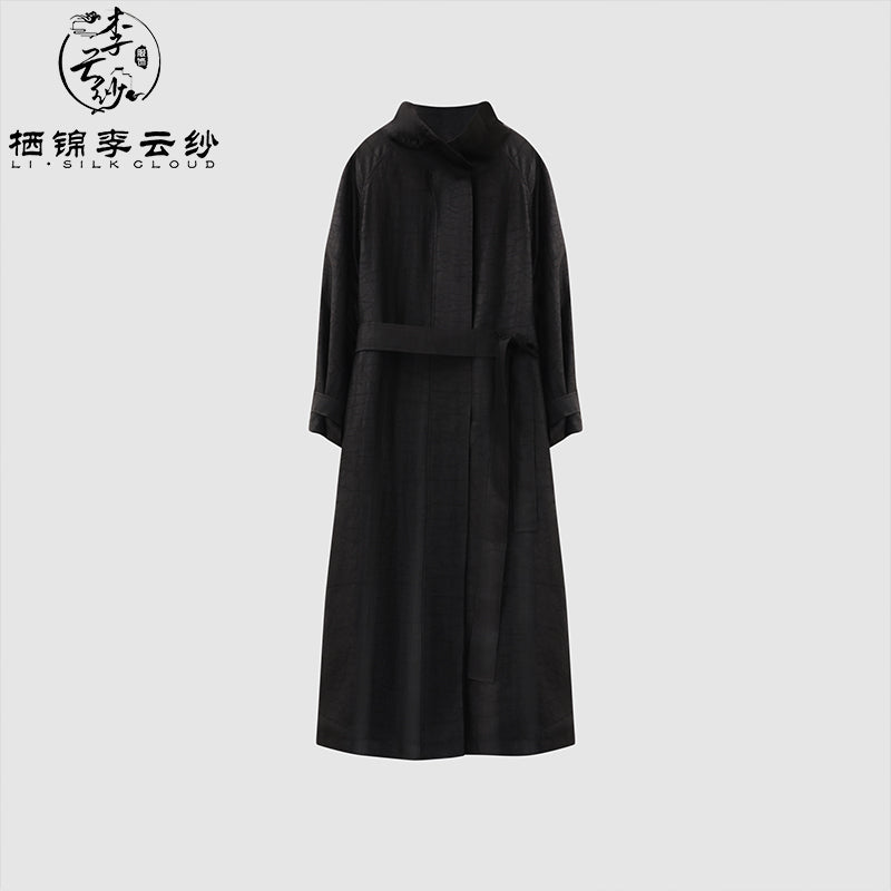 LI SILK CLOUD 100% Mulberry Silk Xiangyunsha Outerwear - Chinese Classic Style, Vintage Prints, Lightweight Outerwear