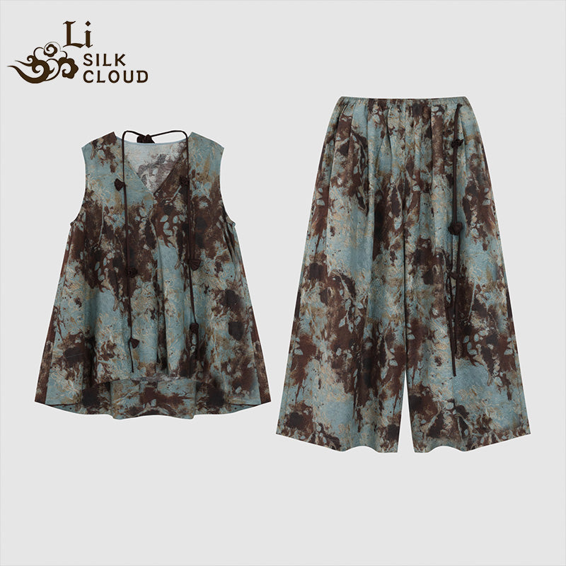 LI SILK CLOUD Xiangyunsha Silk Top for Women Sleeveless Tank Top Dress 2026 Woman Loose Summer Dresses Elegant Woman Clothes