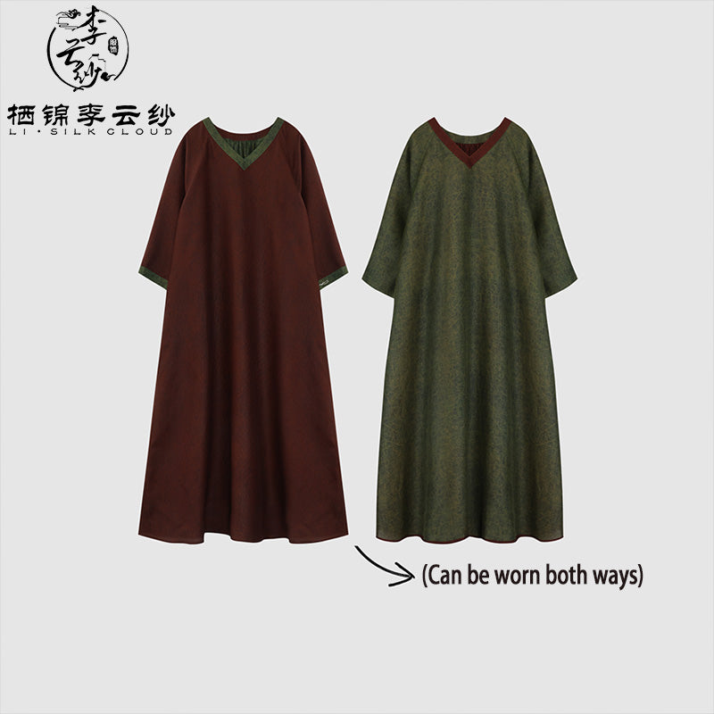 LI SILK CLOUD xiangyunsha  Dress - Lightweight Breathable, Soft Skin-Friendly, Elegant  Guangdong Black Pearl Guangdong Gauz