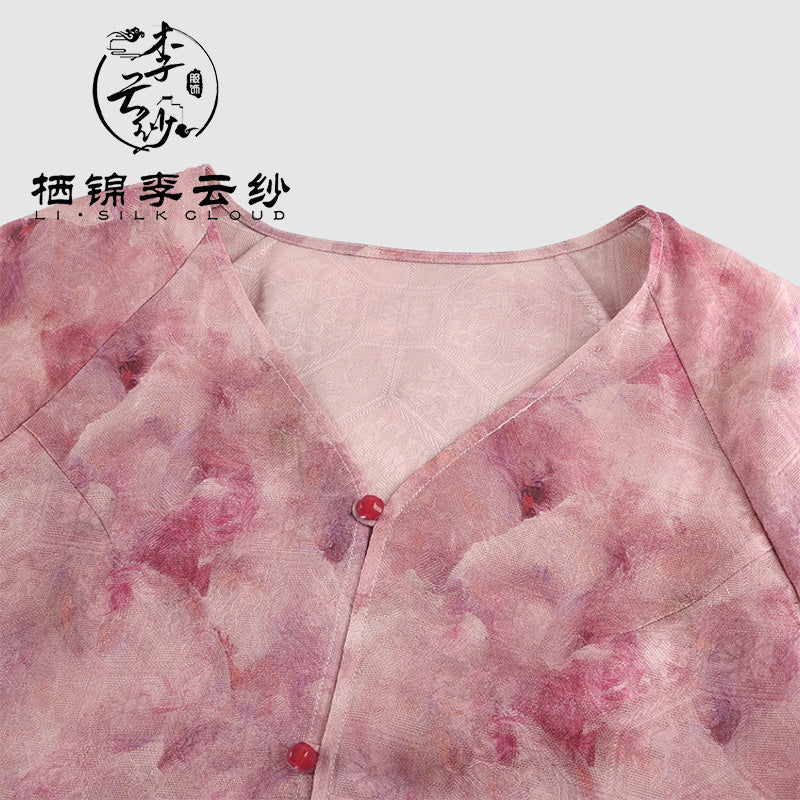LI SILK CLOUD 2026 Arrival Xiangyunsha Mulberry Silk Women's Clothing Elegant Dresses Blouses Skirts Pants Casual Elegant Wear