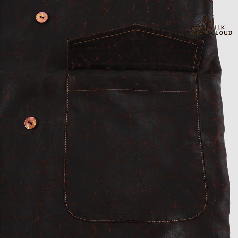 LI SILK CLOUD 100% Mulberry Silk Xiangyunsha Outerwear - Chinese Classic Style, Vintage Prints, Lightweight Outerwear