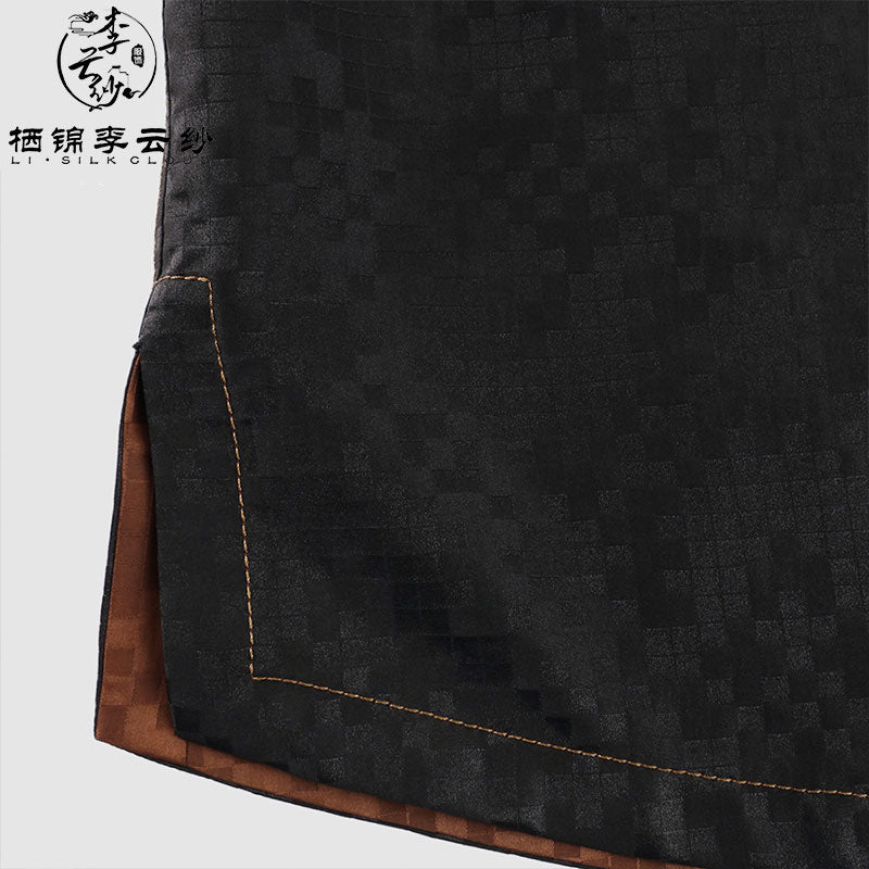LI SILK CLOUD Wool Long Sleeve Top - 100% Pure Wool, Soft Warm Elegant Casual Guangdong Black Pearl Gambiered Guangdong Gauze