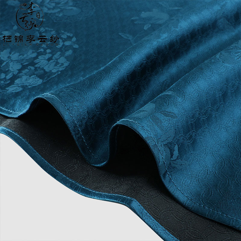 LI SILK CLOUD Xiangyunsha Silk Plus Size Dress Skirts Midi Skirt for Women Loose Breathable Summer Elegant Women's Clothes