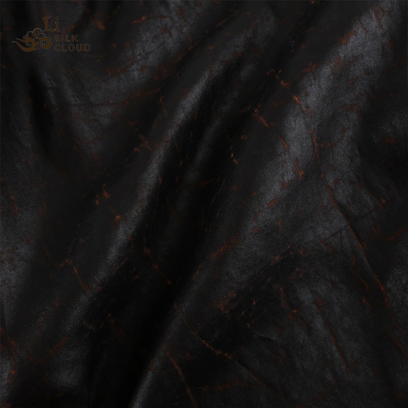 LI SILK CLOUD Pants Hand-dyed Draping High Waist Autumn Casual Trousers