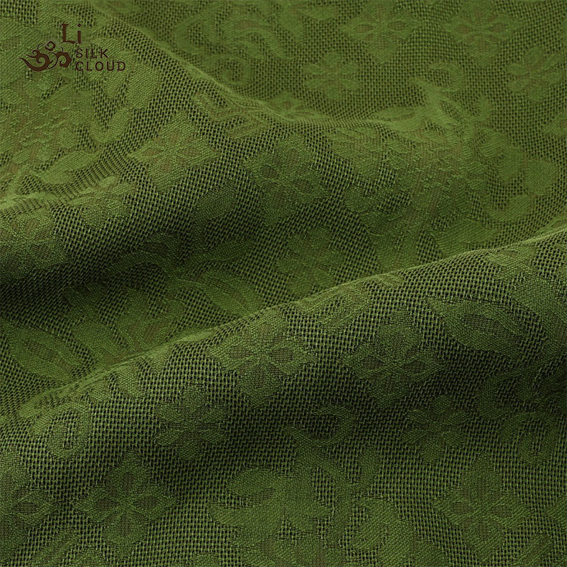 LI SILK CLOUD xiangyunsha Trousers,Breathable Material,Soft Texture,Oriental Pattern Details  Guangdong Gauze