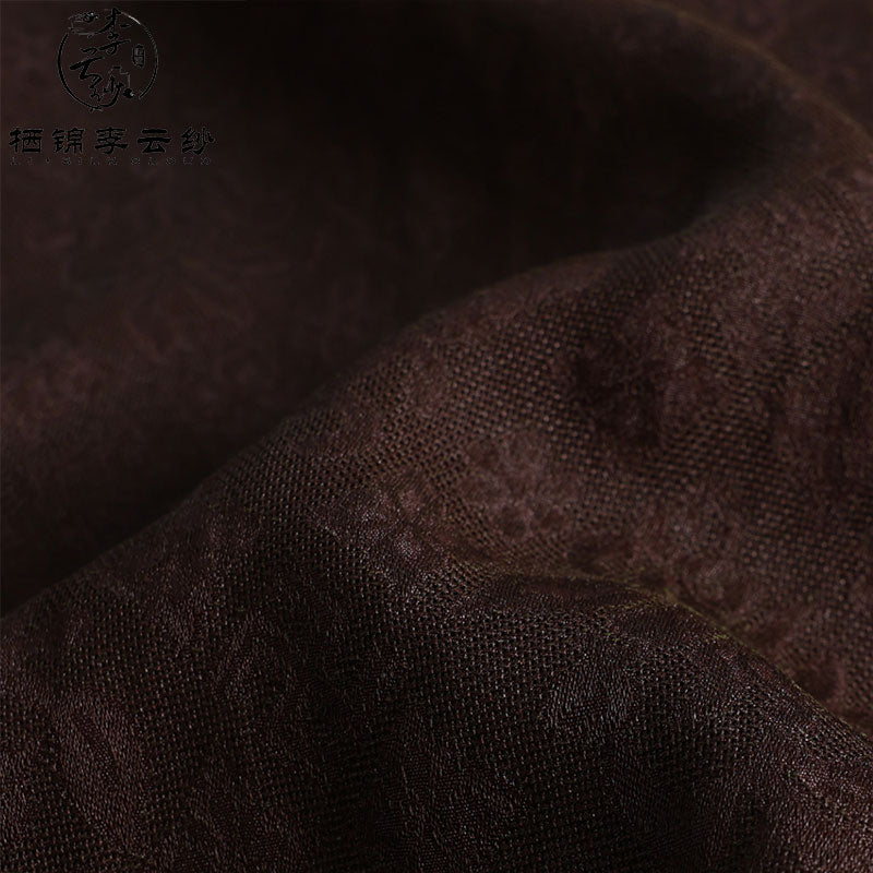 LI SILK CLOUD Vintage Style Autumn Long-Sleeve Dress - Ruffled Details, Soft Fabric, Casual Fall Gown Guangdong Black Pearl
