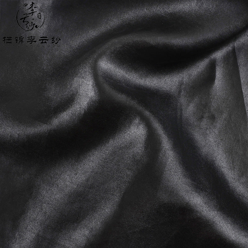 Li Silk Cloud Xiangyunsha Silk Top Coat for Women Natural Dyed Loose Outerwear Elegant Woman Clothes Traditional Handmade Silk