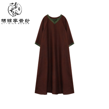 LI SILK CLOUD xiangyunsha  Dress - Lightweight Breathable, Soft Skin-Friendly, Elegant  Guangdong Black Pearl Guangdong Gauz