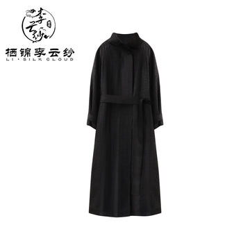 LI SILK CLOUD 100% Mulberry Silk Xiangyunsha Outerwear - Chinese Classic Style, Vintage Prints, Lightweight Outerwear