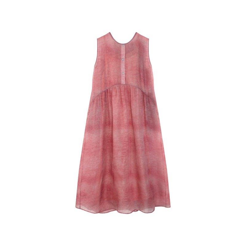Handmade Traditional Natural Dyed Silk-LI SILK CLOUD Dress Draping Slim-fit Versatile Mulberry Silk Autumn Midi Dress