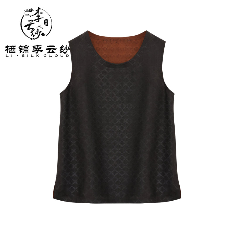 LI SILK CLOUD Xiangyunsha Silk Dresses for Women Sleeveless Tank Top Dress 2026 Woman Loose Summer Dresses Elegant Woman Clothes