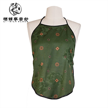 Xiangyunsha Silk Vest . Chinese Vintage Style   Guangdong Black Pear Gambiered Guangdong Gauze xiangyunsha