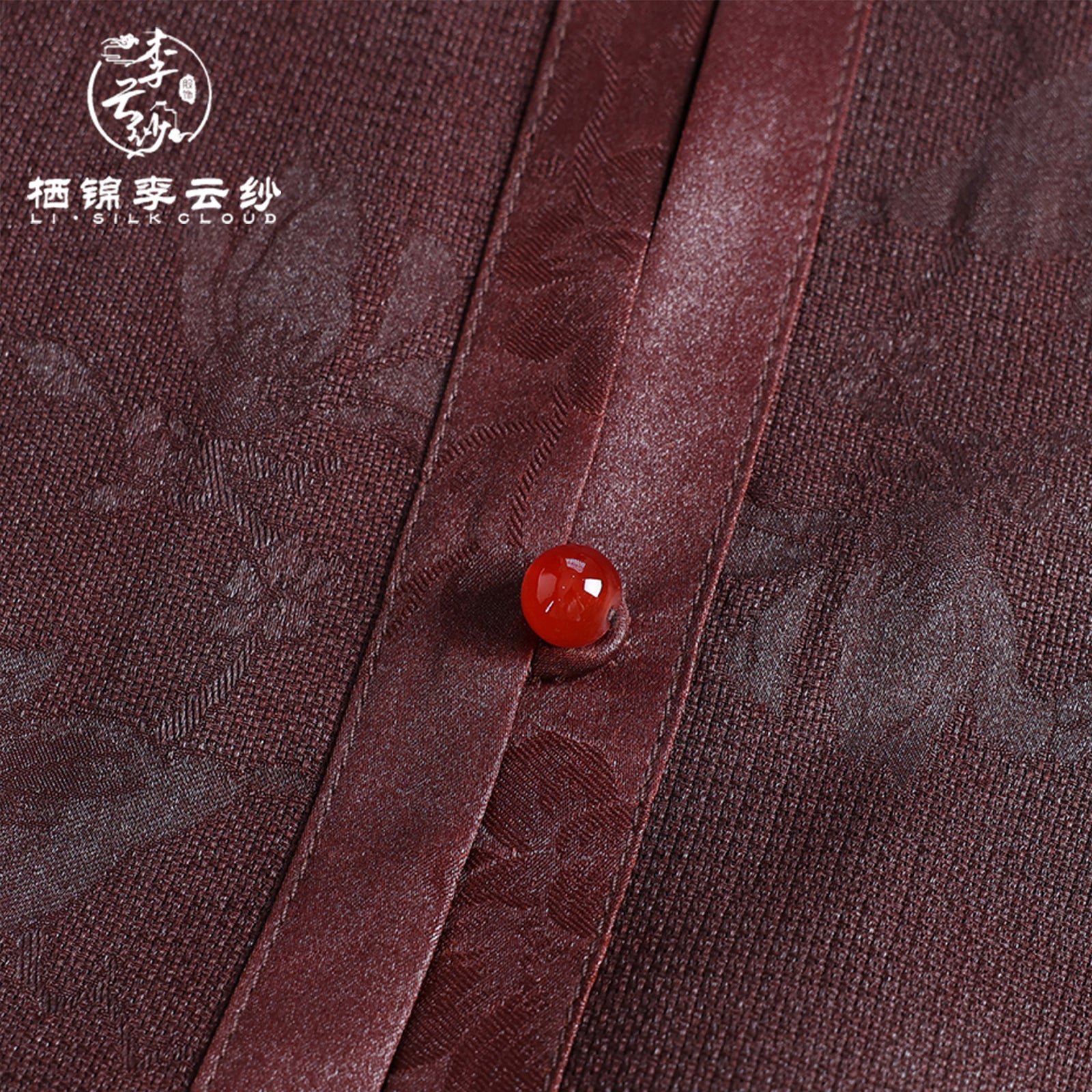 Modest Xiangyunsha Chinese Dress | Subtle Embroidery l40°C Grace Guangdong Black Pearl Gambiered GuangdongGauze xiangyunsha