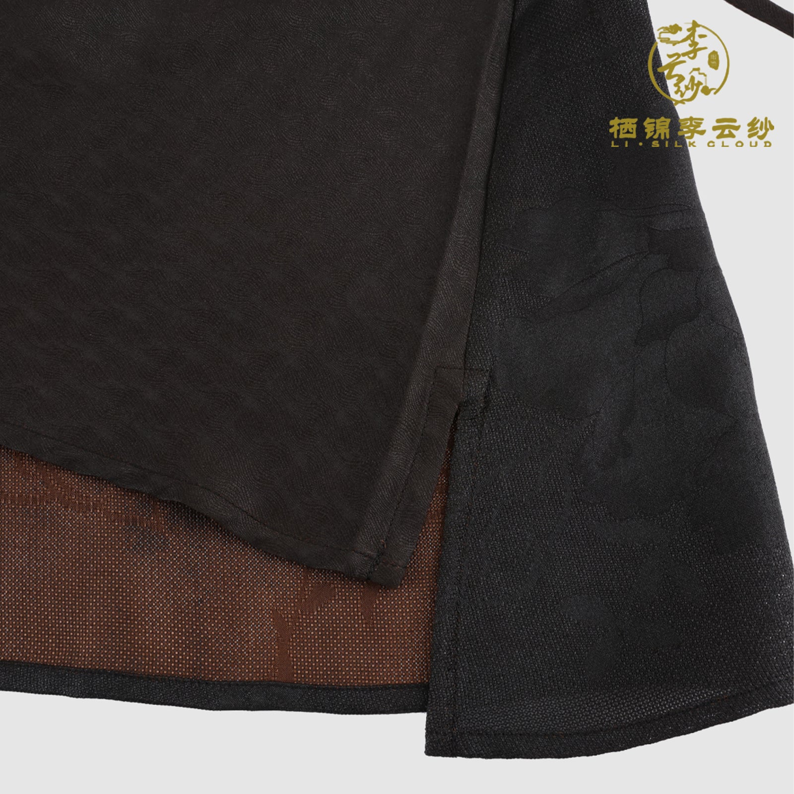 Camisole - Tie Detail Sleeveless Top, Soft Silk Fabric, Traditional Guangdong Black Pearl Gambiered Guangdong Gauze xiangyunsha